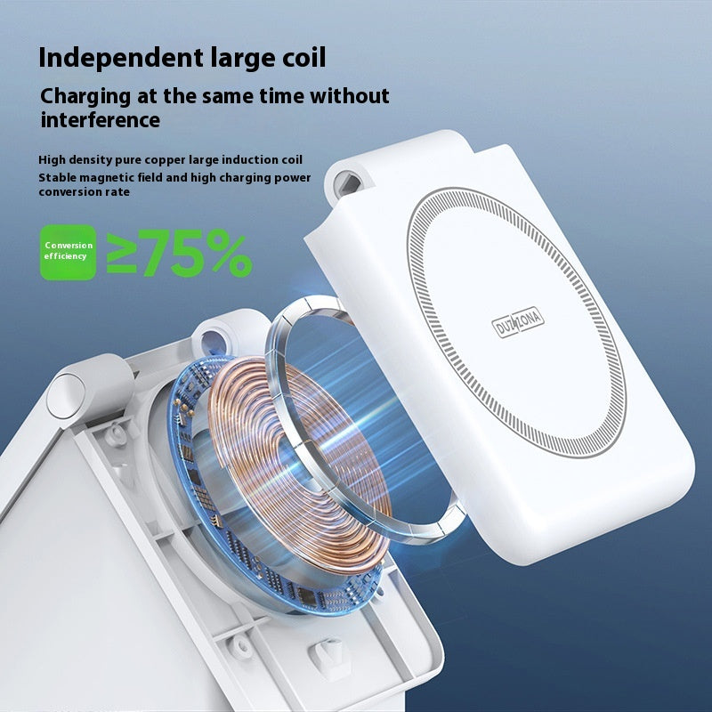 Magnetic Wireless Charger Earphone Watch Four-in-one